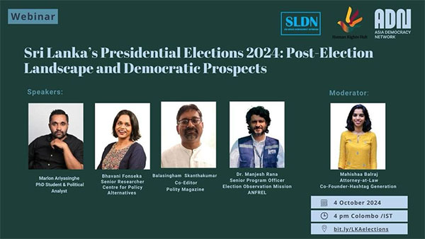 We are hosting a webinar on Sri Lanka’s 2024 Presidential Elections